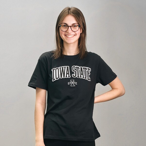 Champion® Women's Iowa Sate I-State Black T-Shirt